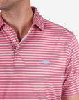 Peter Millar Keeneland Men's Dunn Stripe Jersey Polo
