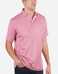 Peter Millar Keeneland Men's Dunn Stripe Jersey Polo