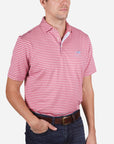 Peter Millar Keeneland Men's Dunn Stripe Jersey Polo