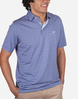Peter Millar Keeneland Men's Dunn Stripe Jersey Polo