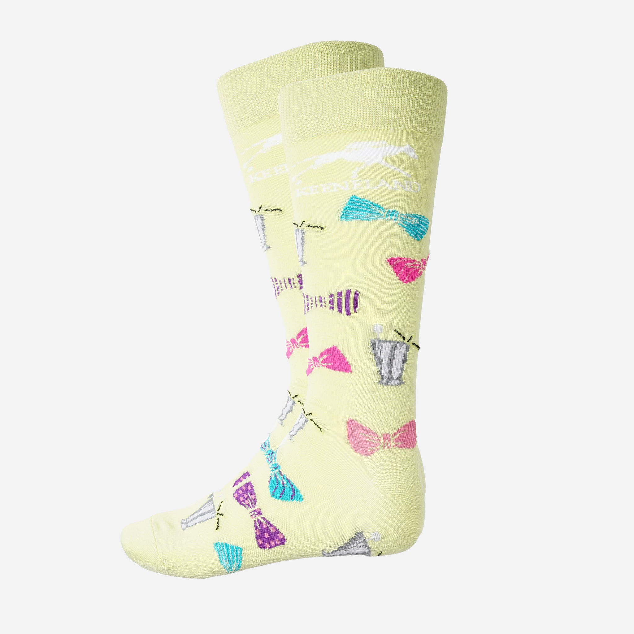 Keeneland Mint Julep & Bow Tie Socks