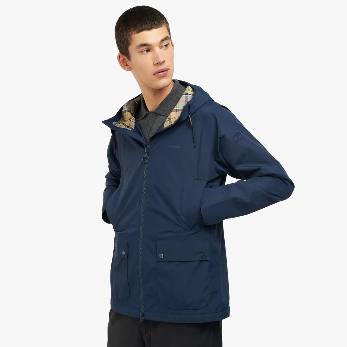 Barbour mens jacket with hot sale hood