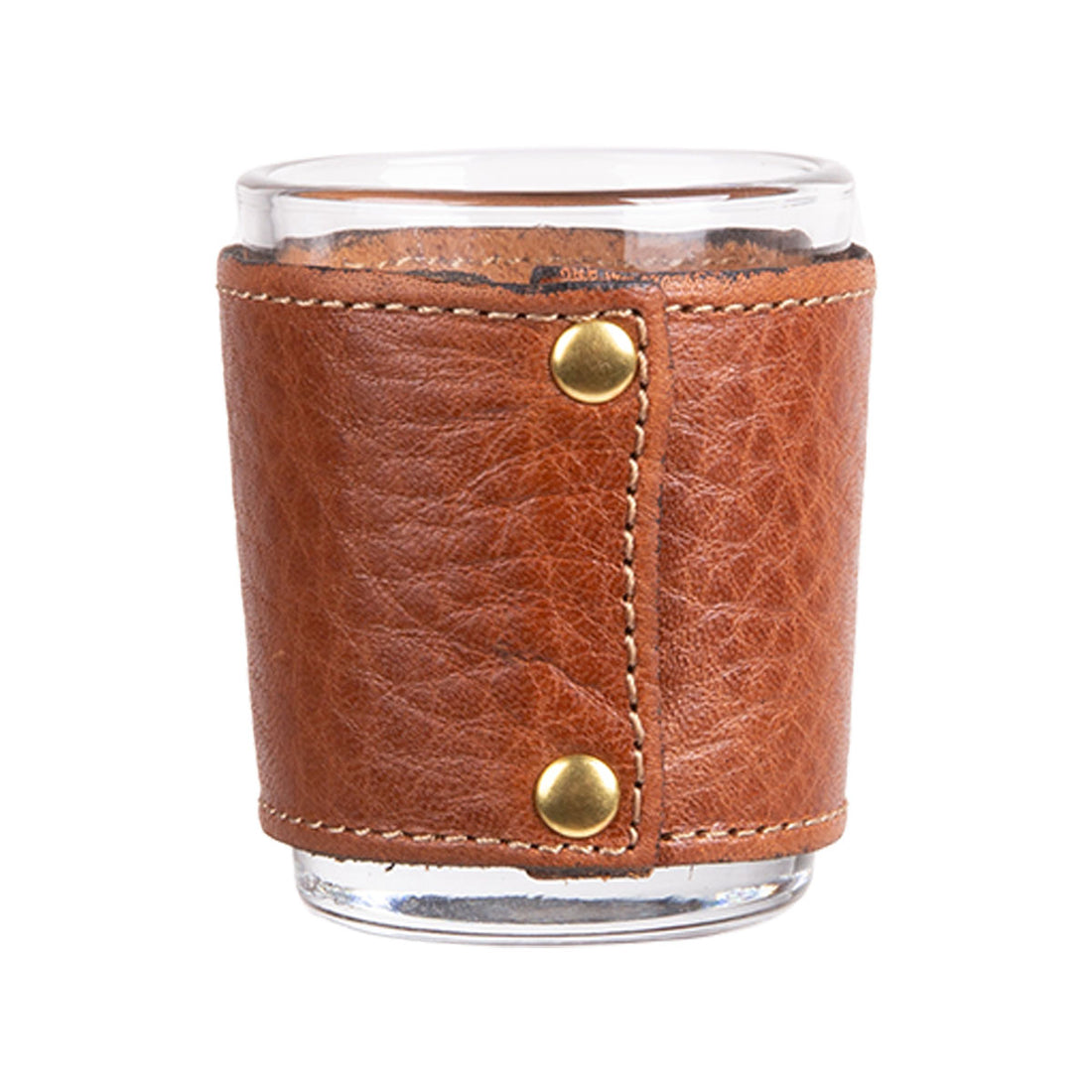 Clayton & Crume Keeneland Leather Wrapped Shot Glass