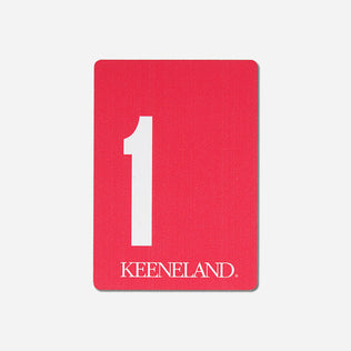 Keeneland Saddle Towel Wooden Magnet