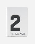 Keeneland Saddle Towel Wooden Magnet