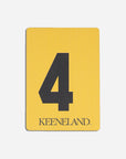 Keeneland Saddle Towel Wooden Magnet