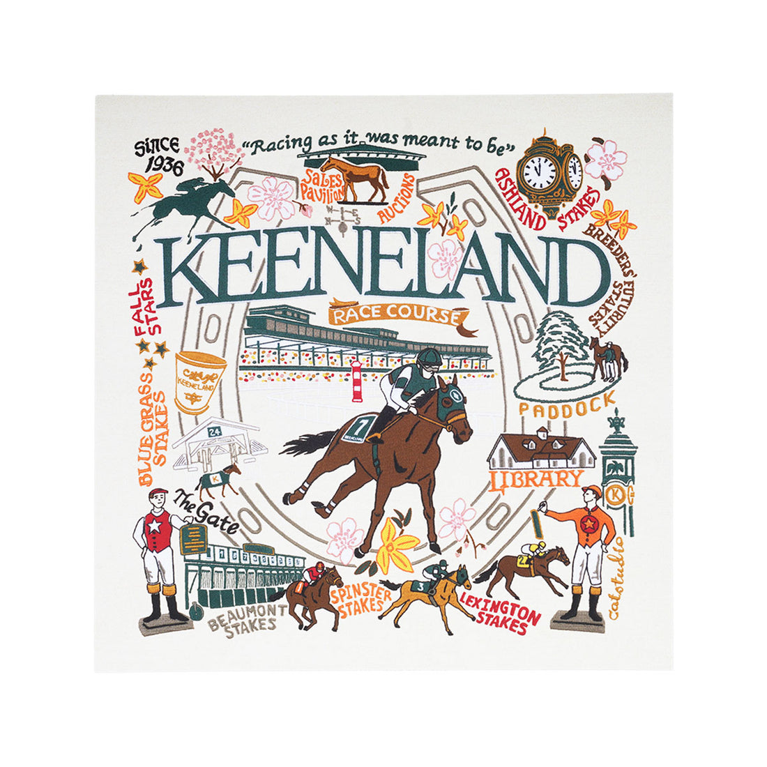 Catstudio Keeneland Grounds 8x8 Print