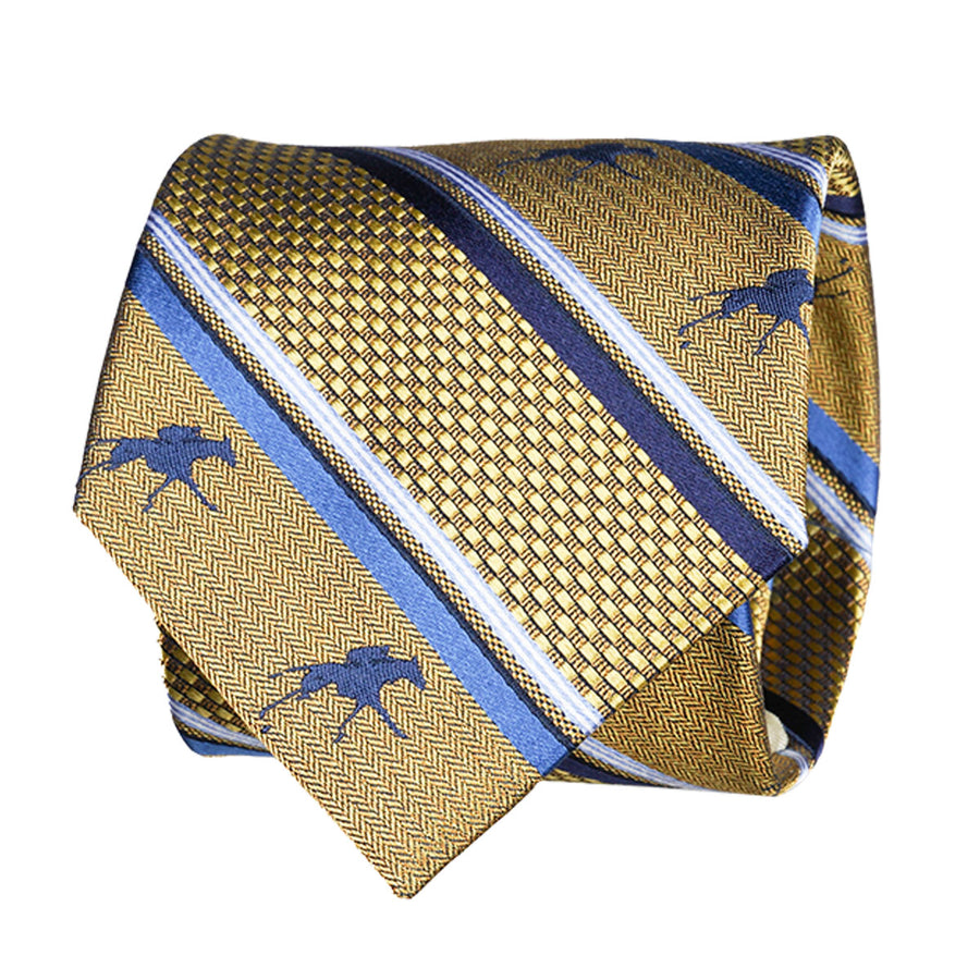 Keeneland Double Stripe Logo Tie