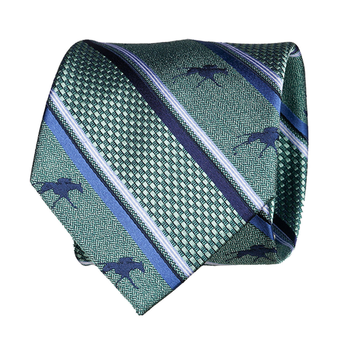 Keeneland Double Stripe Logo Tie