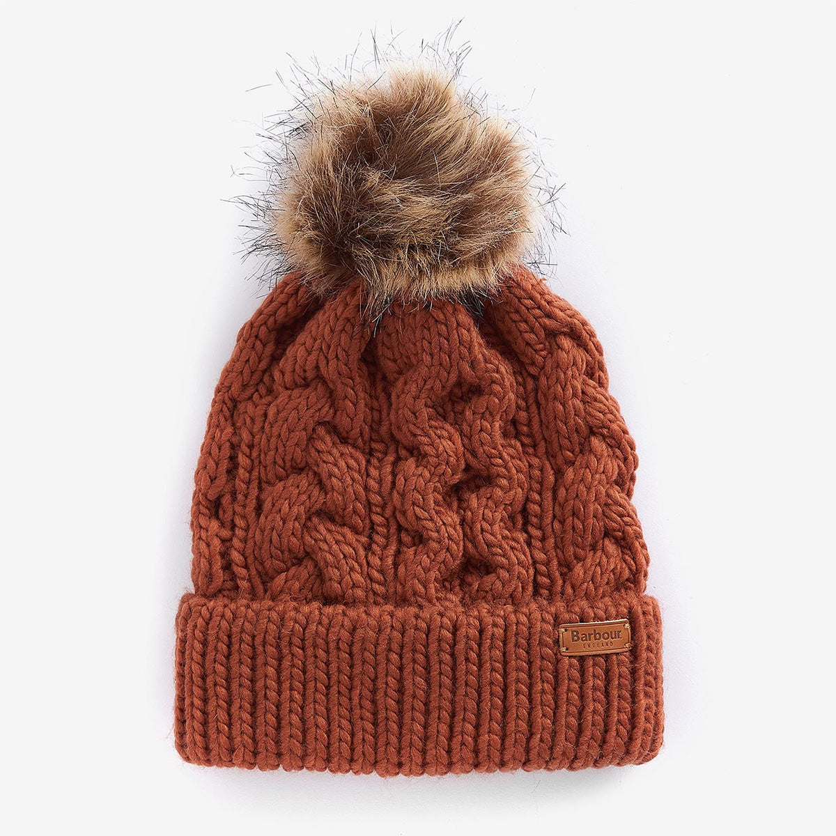 Barbour pom shop beanie