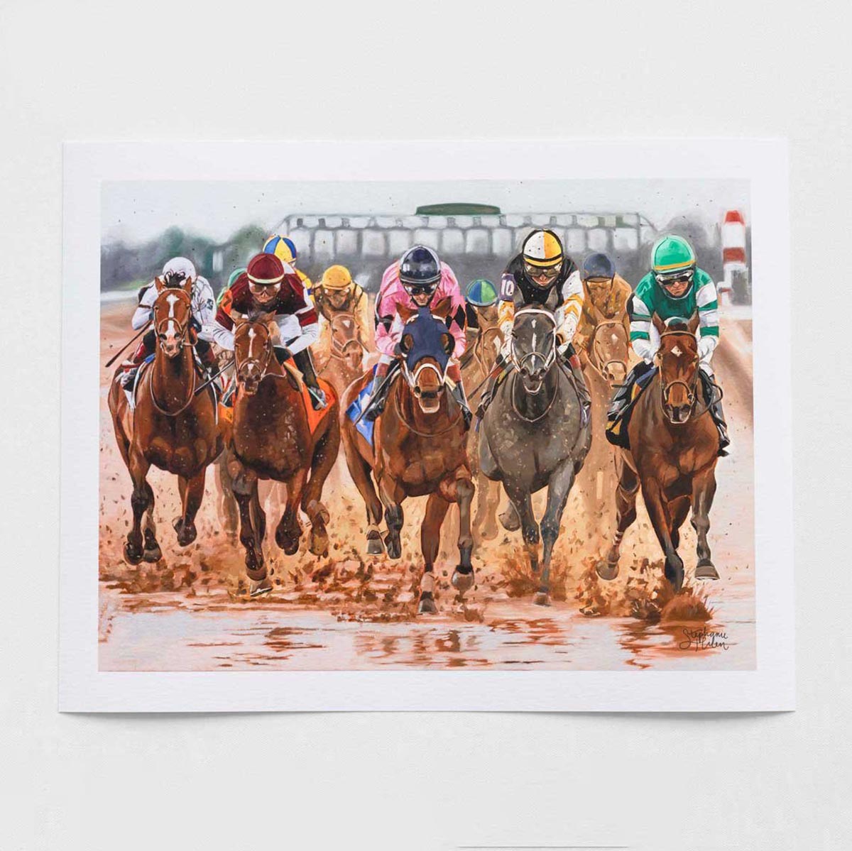 Stephanie Hilen Art Betting On Gray 11x14 Print