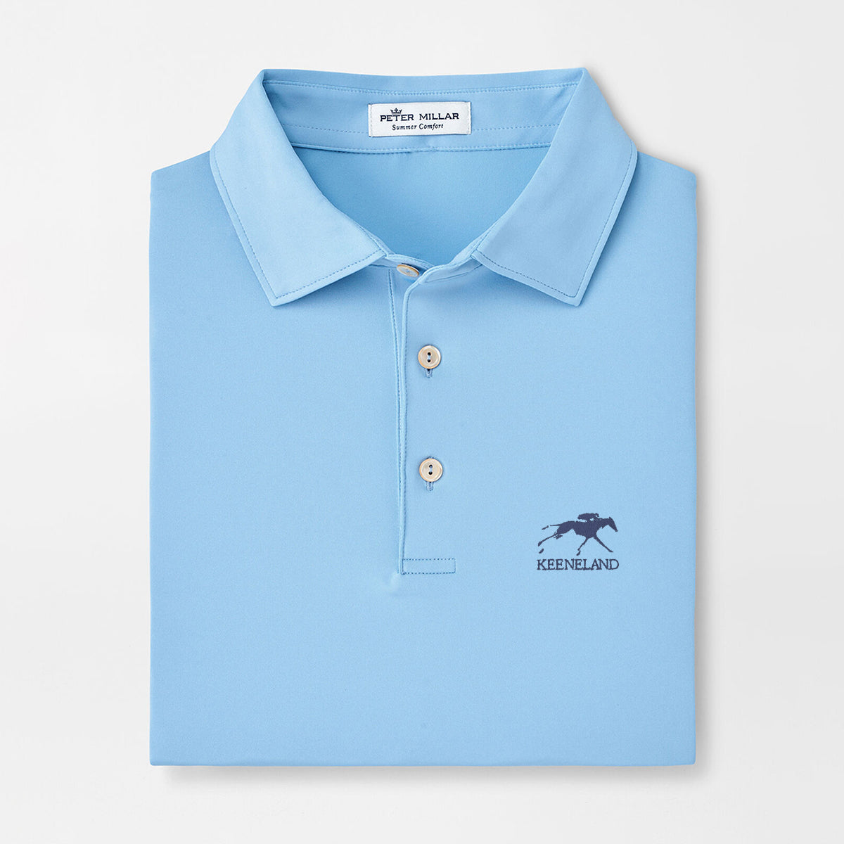 Peter Millar Keeneland Men&#39;s Solid Performance Polo