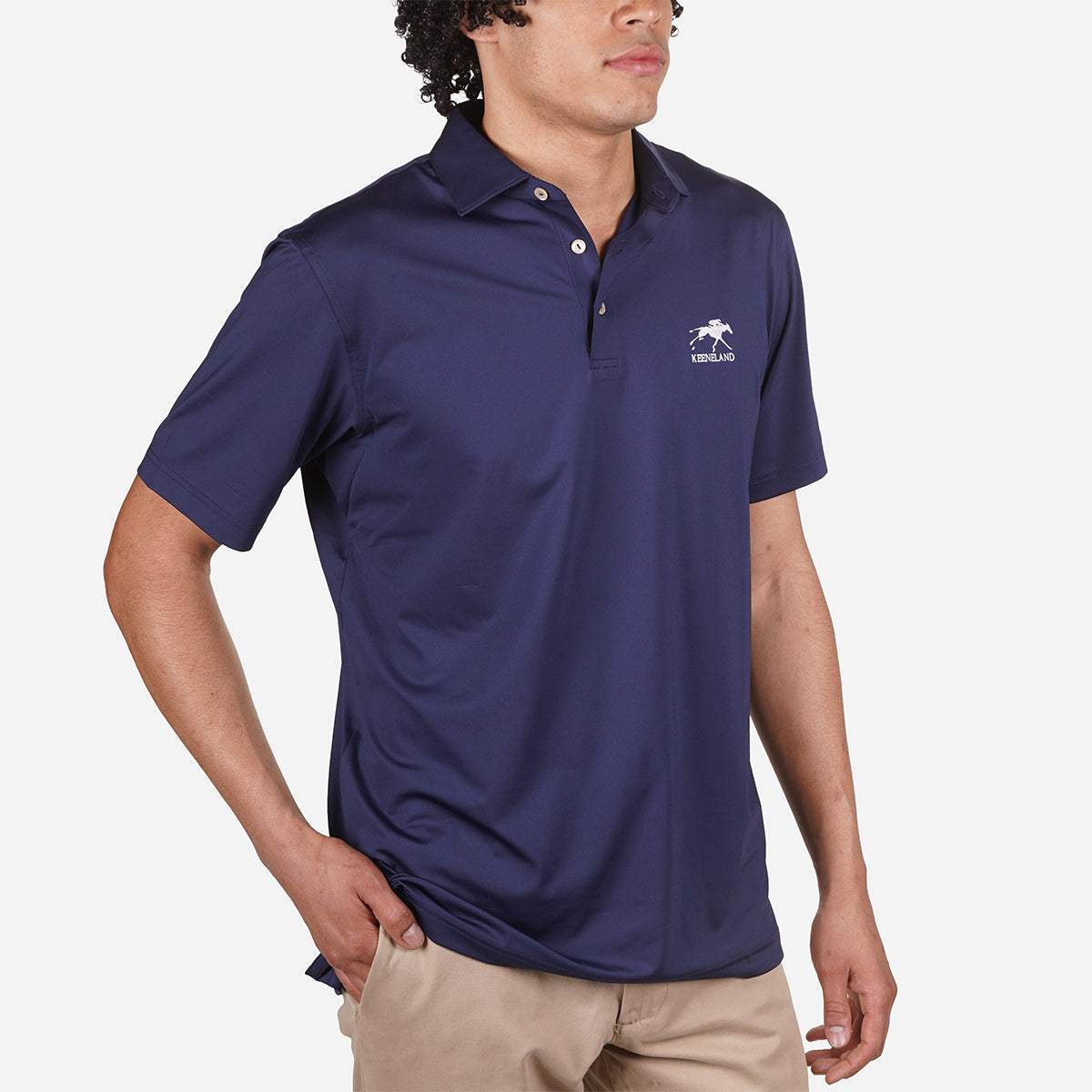 Peter Millar Keeneland Men's Solid Performance Polo