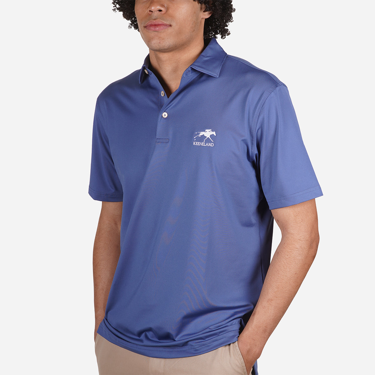 Peter Millar Keeneland Men's Solid Performance Polo