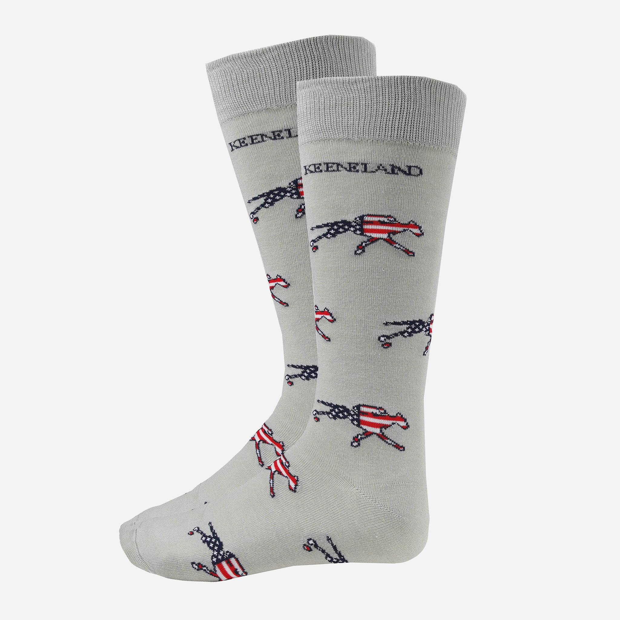 Keeneland Americana Logo All Over Socks