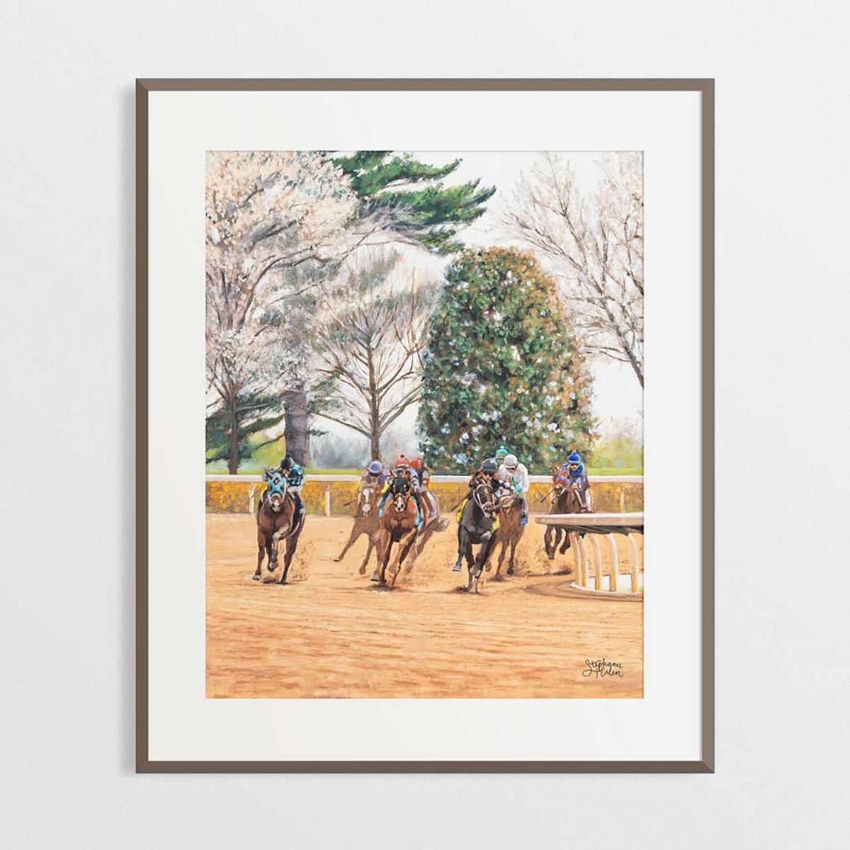 Stephanie Hilen Art Anyone's Race 11x14 Print