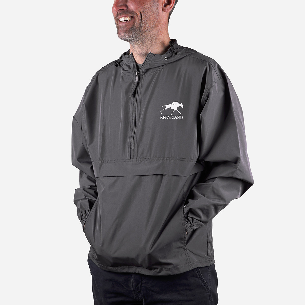 Champion Keeneland Packable Half Zip Jacket – The Keeneland Shop Champion Keeneland Packable Half Zip Jacket – The Keeneland Shop