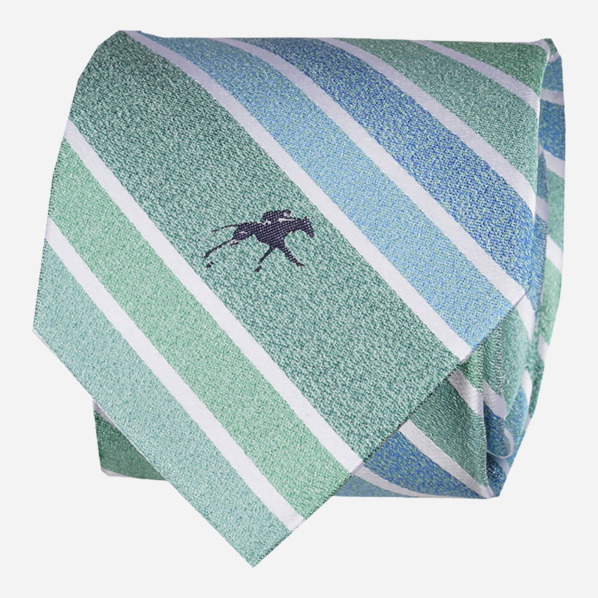 Keeneland Diagonal Multi Color Stripe Tie