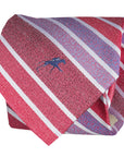 Keeneland Diagonal Multi Color Stripe Tie