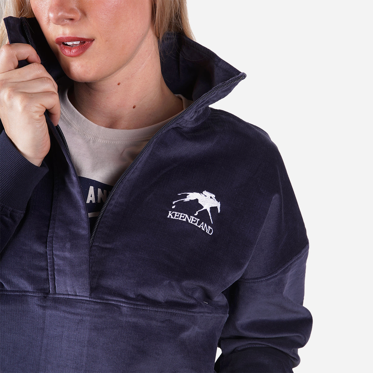 League Keeneland Women's Cord 1/2 Zip