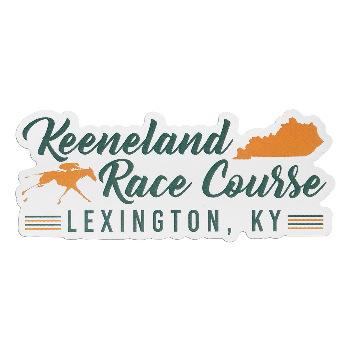 Keeneland Race Course Tri-Line Decal