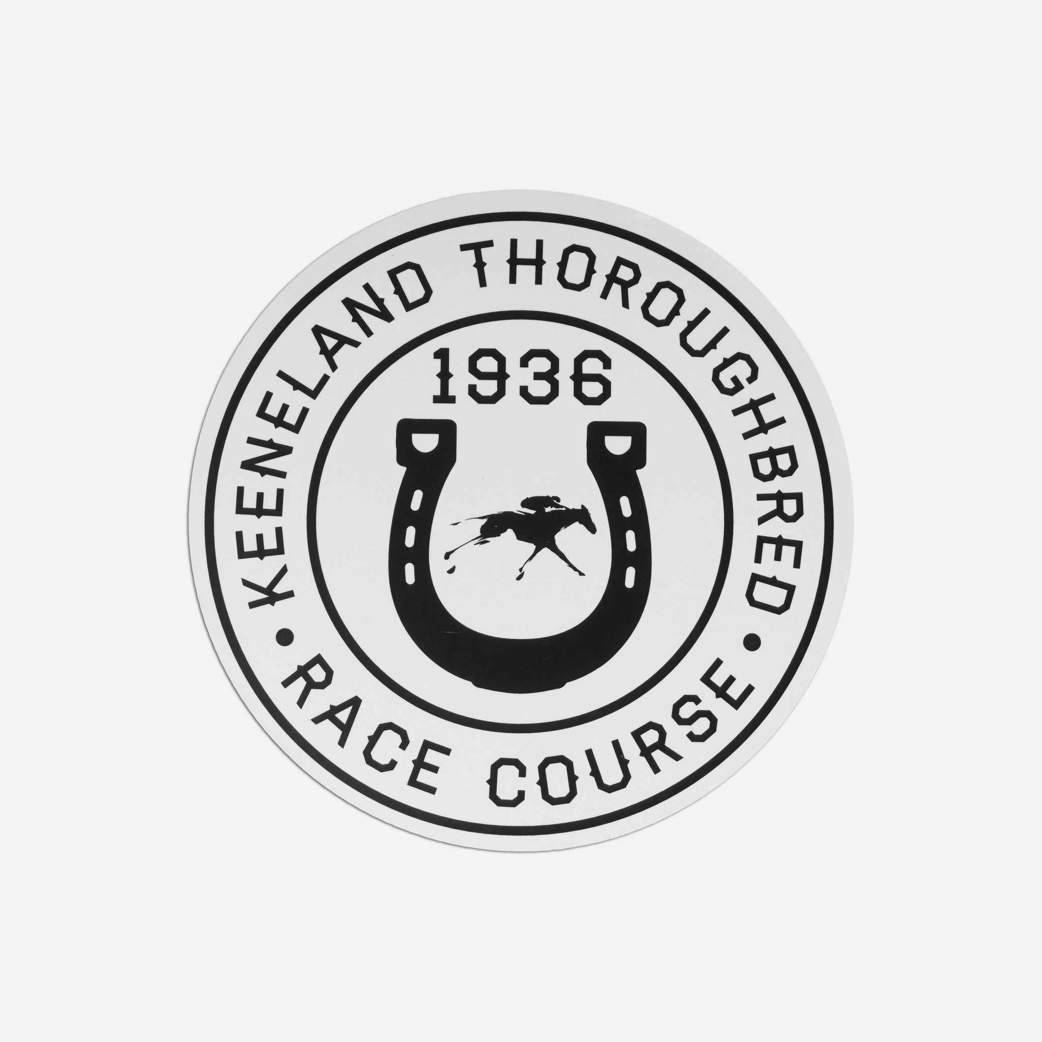 Keeneland Horseshoe Circle Decal