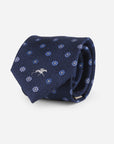 Keeneland Blue Foulard Tie