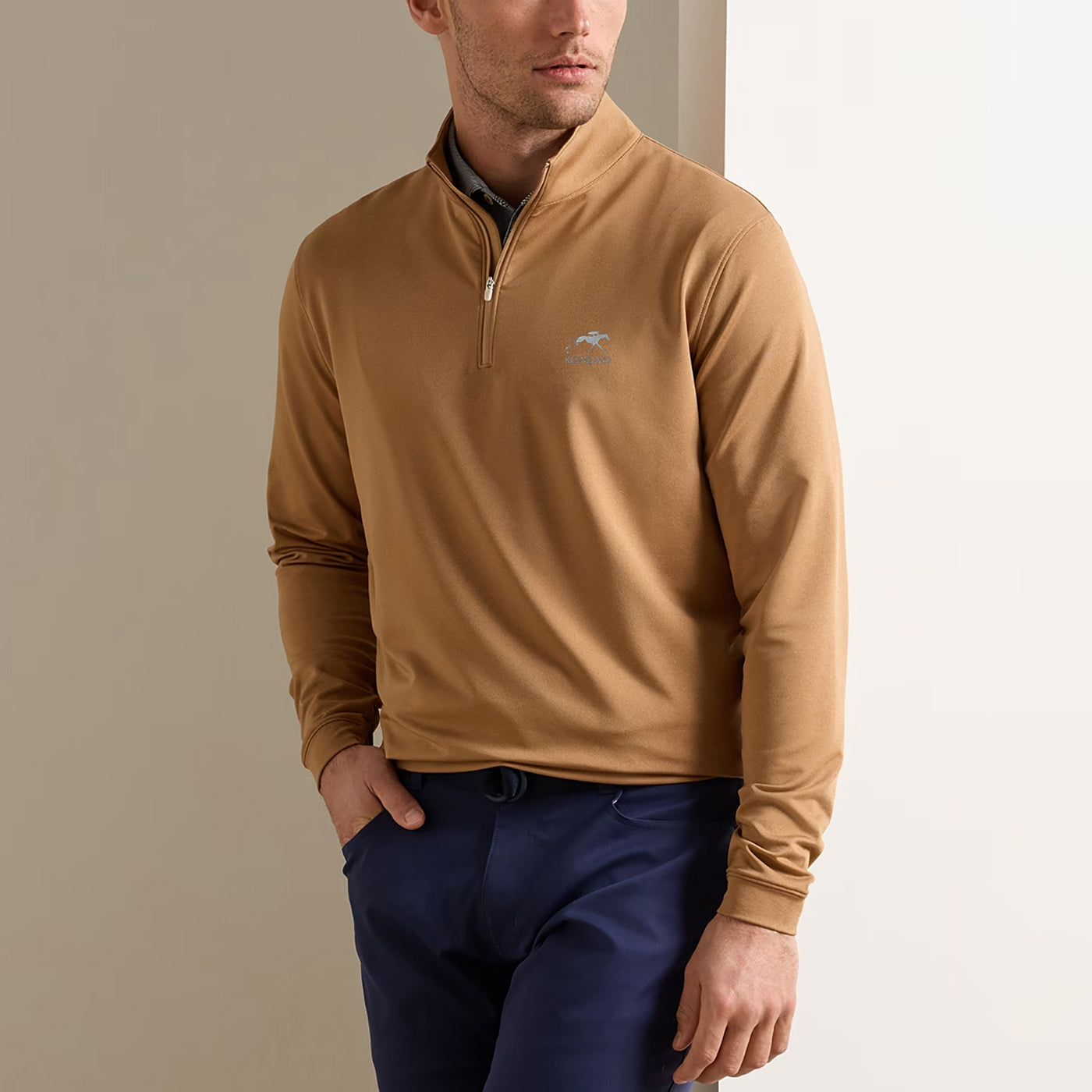 Peter Millar Keeneland Men's Perth Melange 1/4 Zip