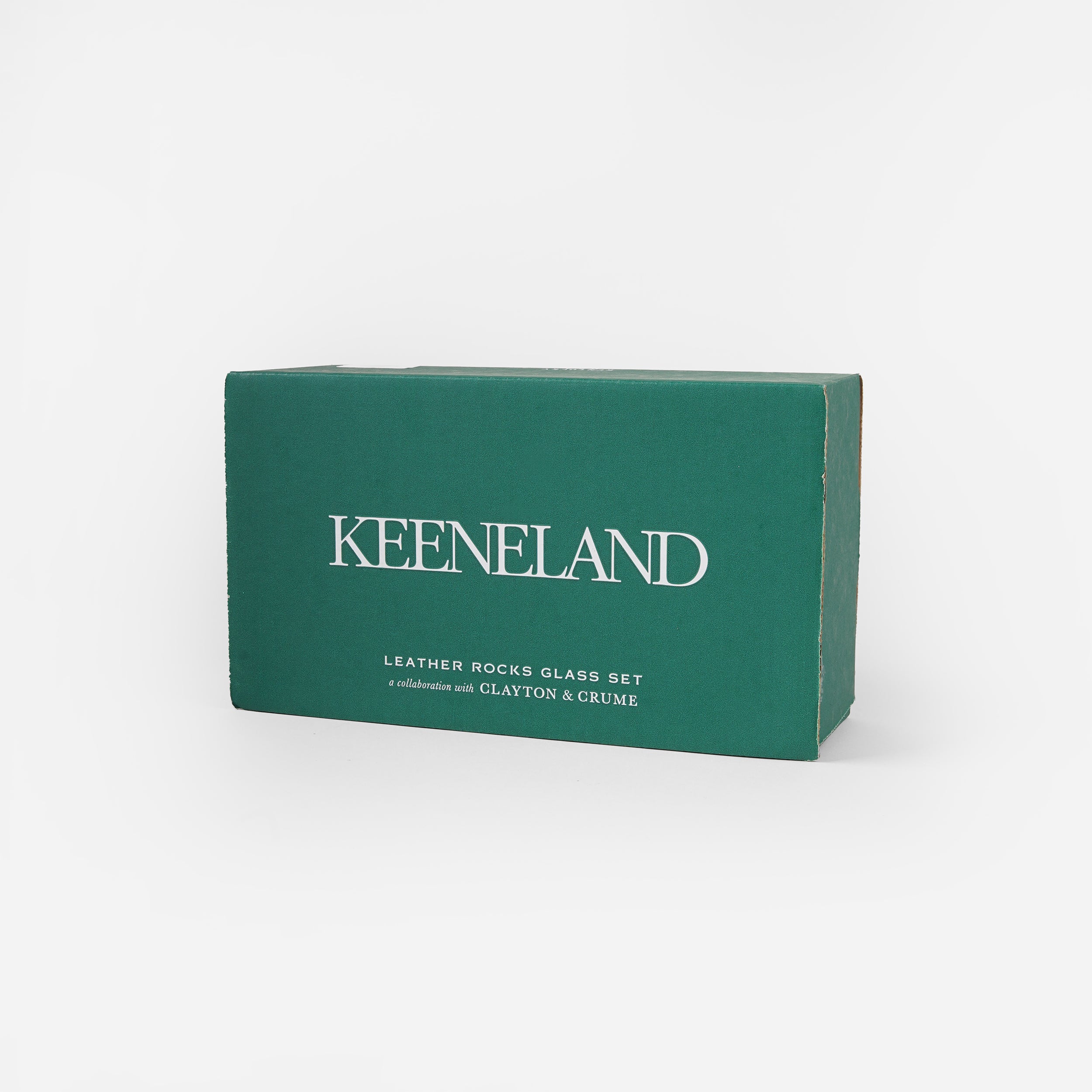 Clayton & Crume Keeneland Leather Wrapped Rocks Glass Set – The