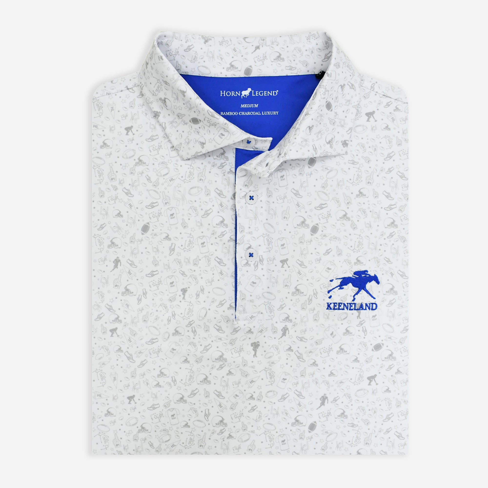 Horn Legend Keeneland Men's UK Football Polo