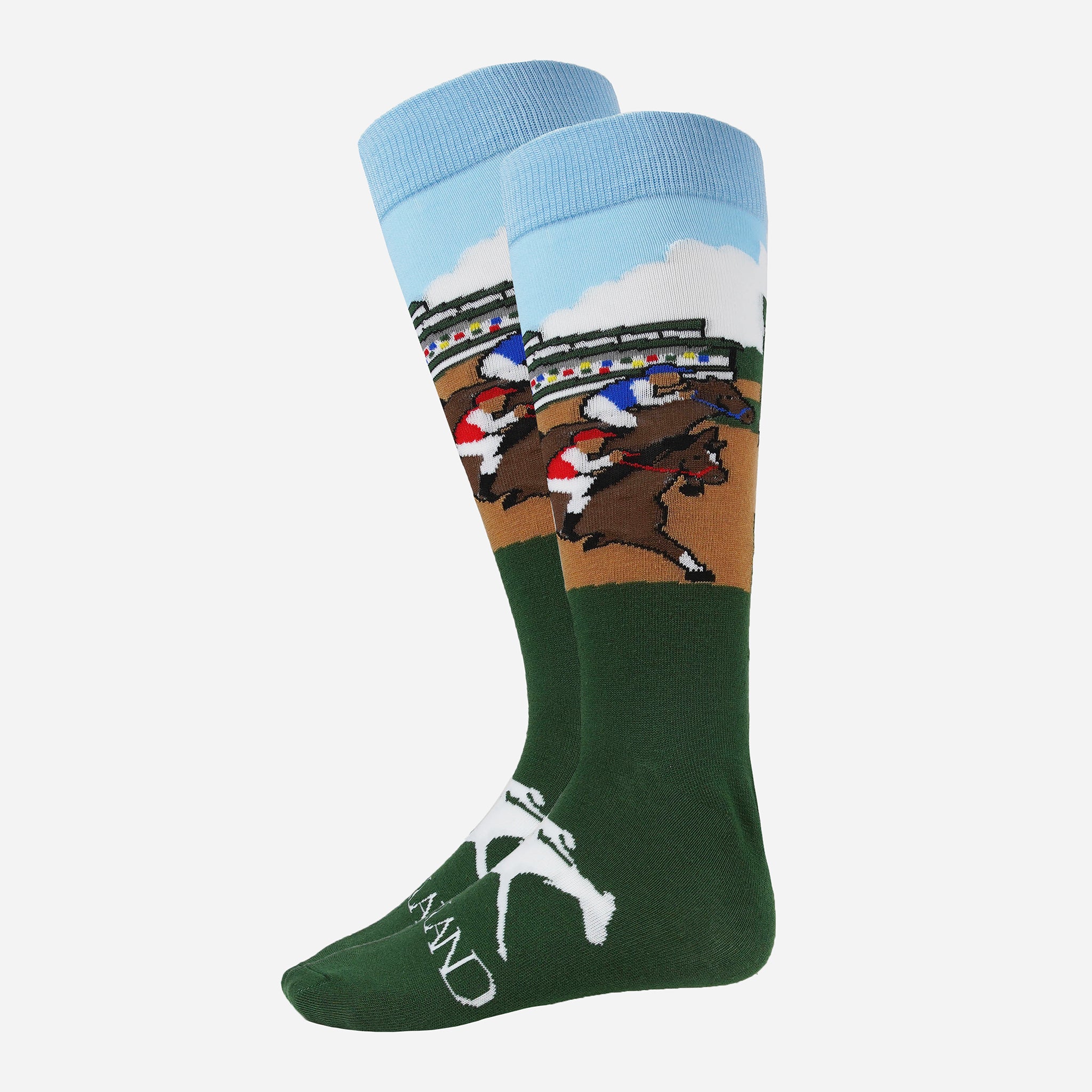 Keeneland Racing Scene Socks