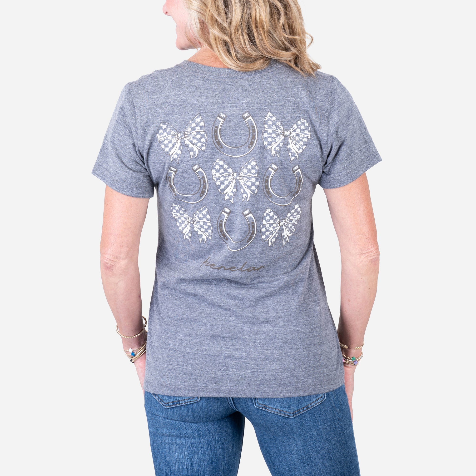 League Keeneland Women's Bows &amp; Horseshoes Tee