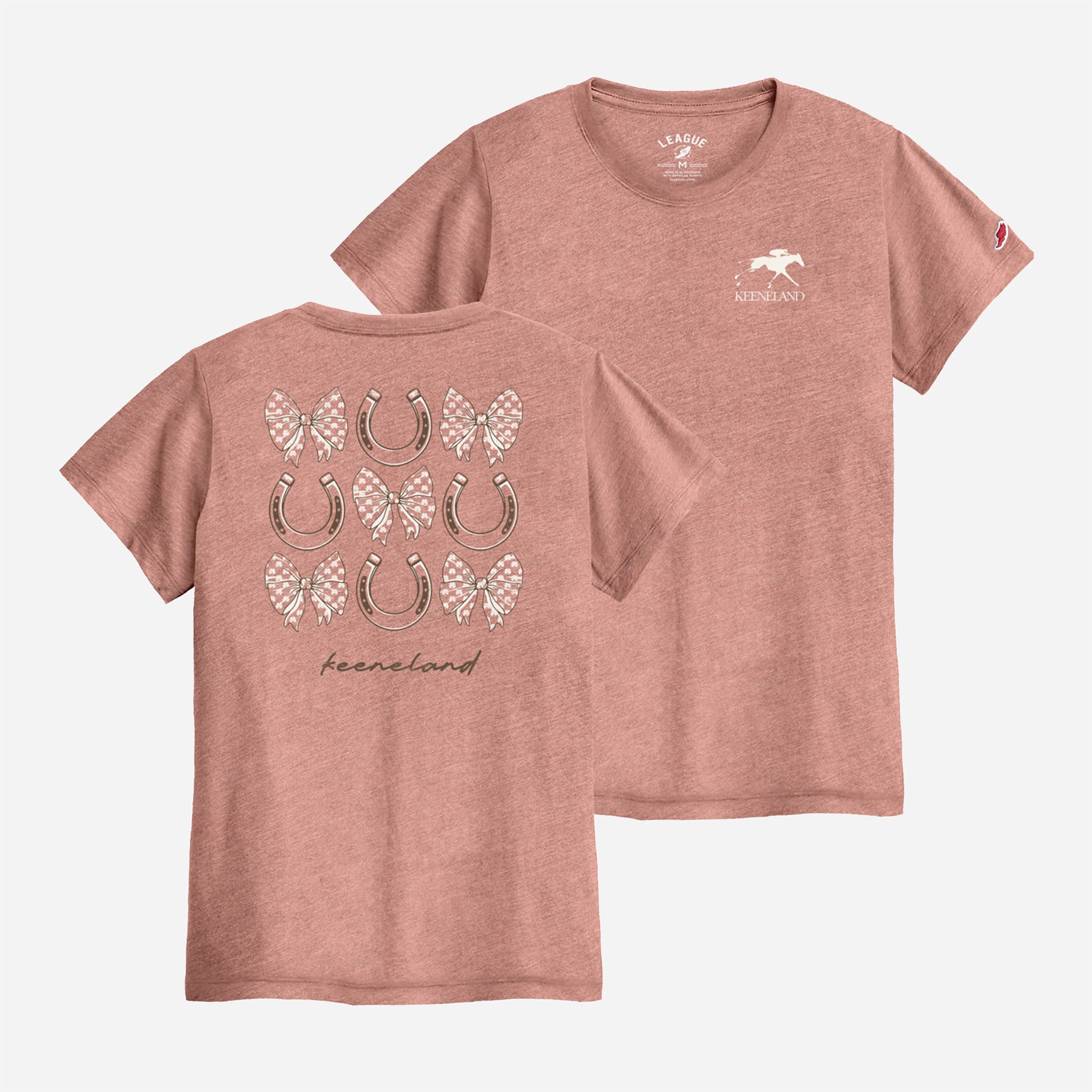 League Keeneland Women&#39;s Bows &amp; Horseshoes Tee