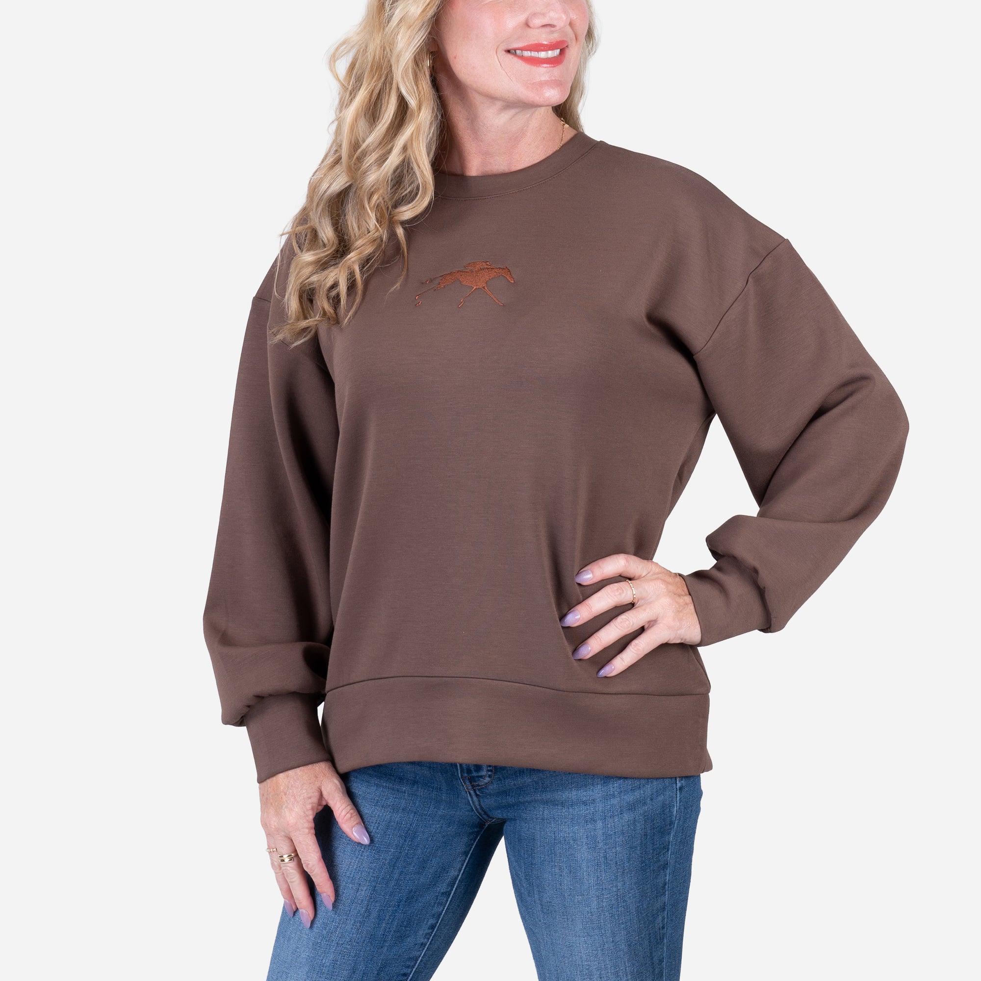 League Keeneland Women's Monterey Crewneck Sweatshirt