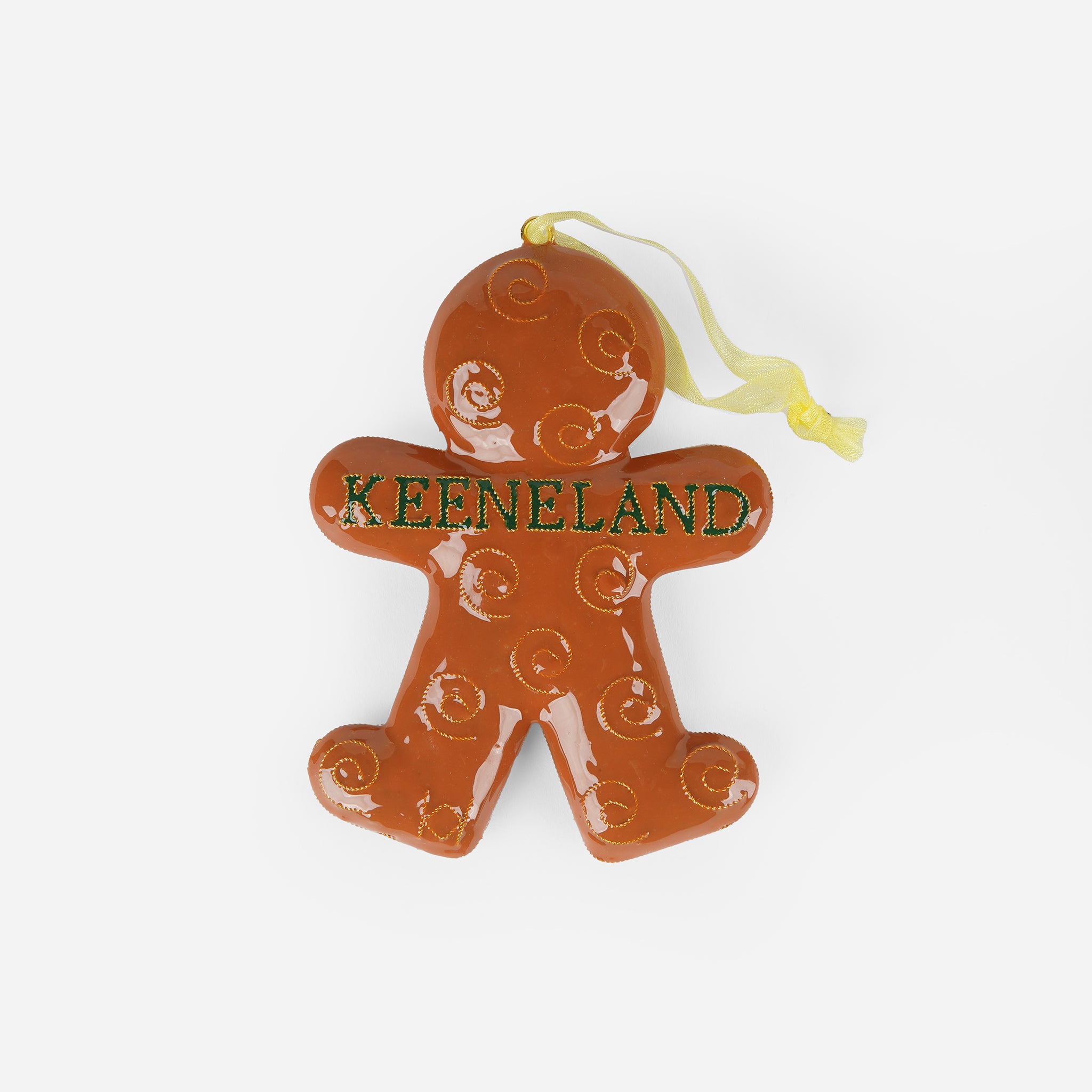Kitty Keller Keeneland Gingerbread Man Ornament