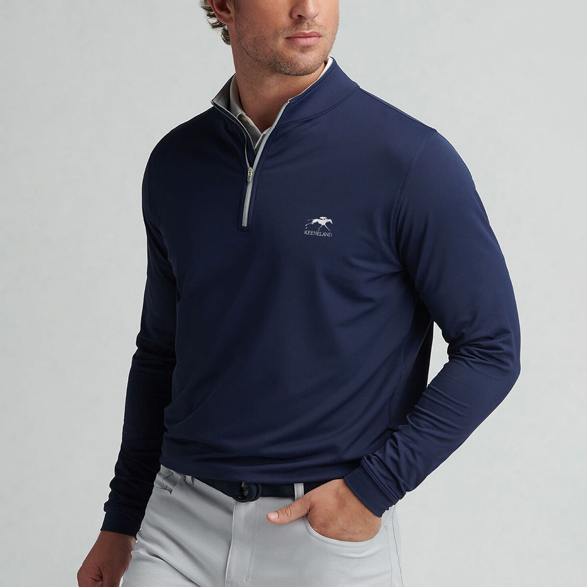 Peter Millar Keeneland Men&#39;s Performance Perth 1/4 Zip