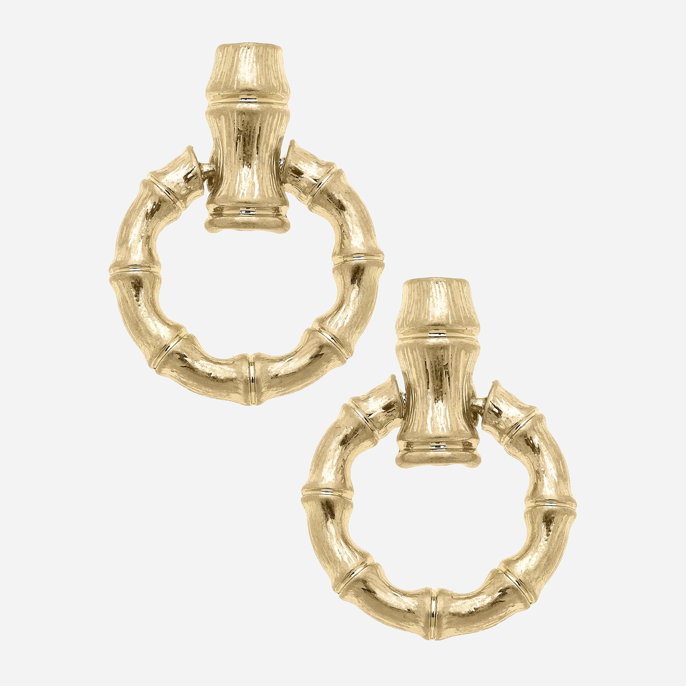 Canvas Style Pippa Bamboo Horsebit Earrings