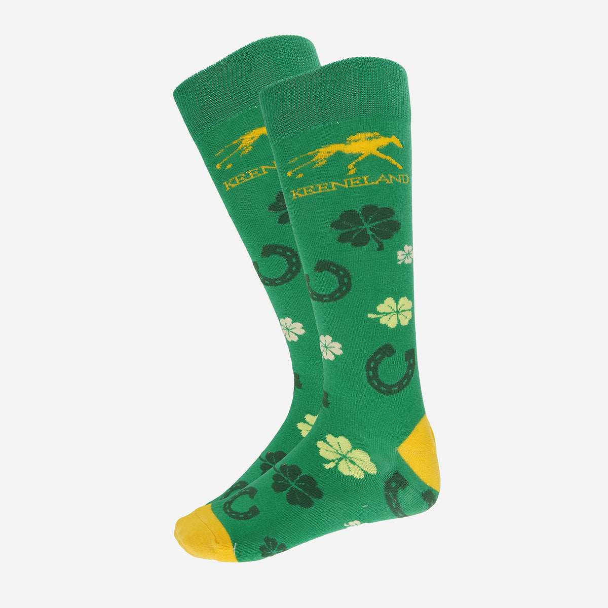 Keeneland Clovers &amp; Horseshoes Socks
