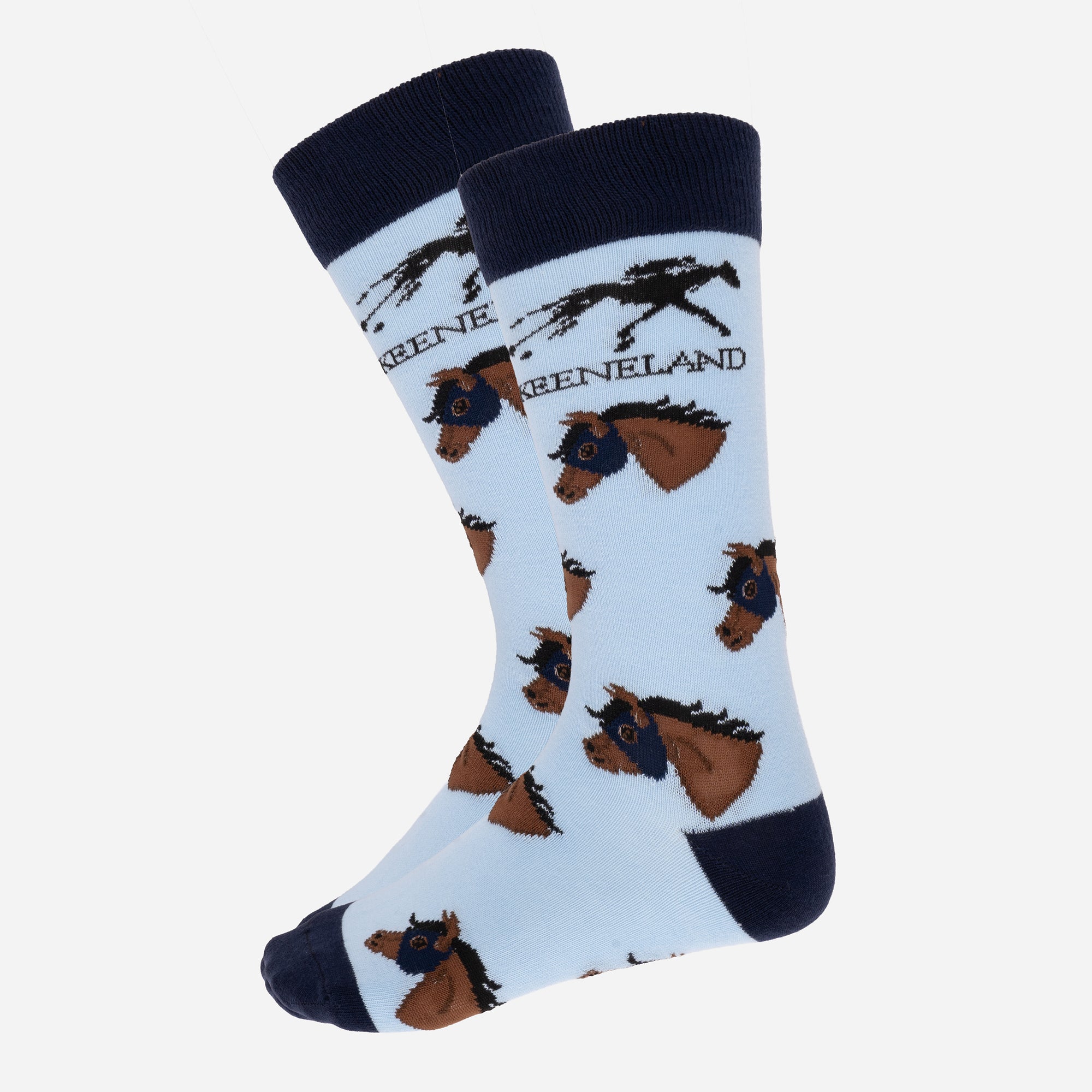 Keeneland Horse Head Socks