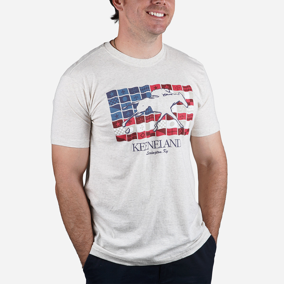 Camp David Keeneland Silks &amp; Stripes Tee
