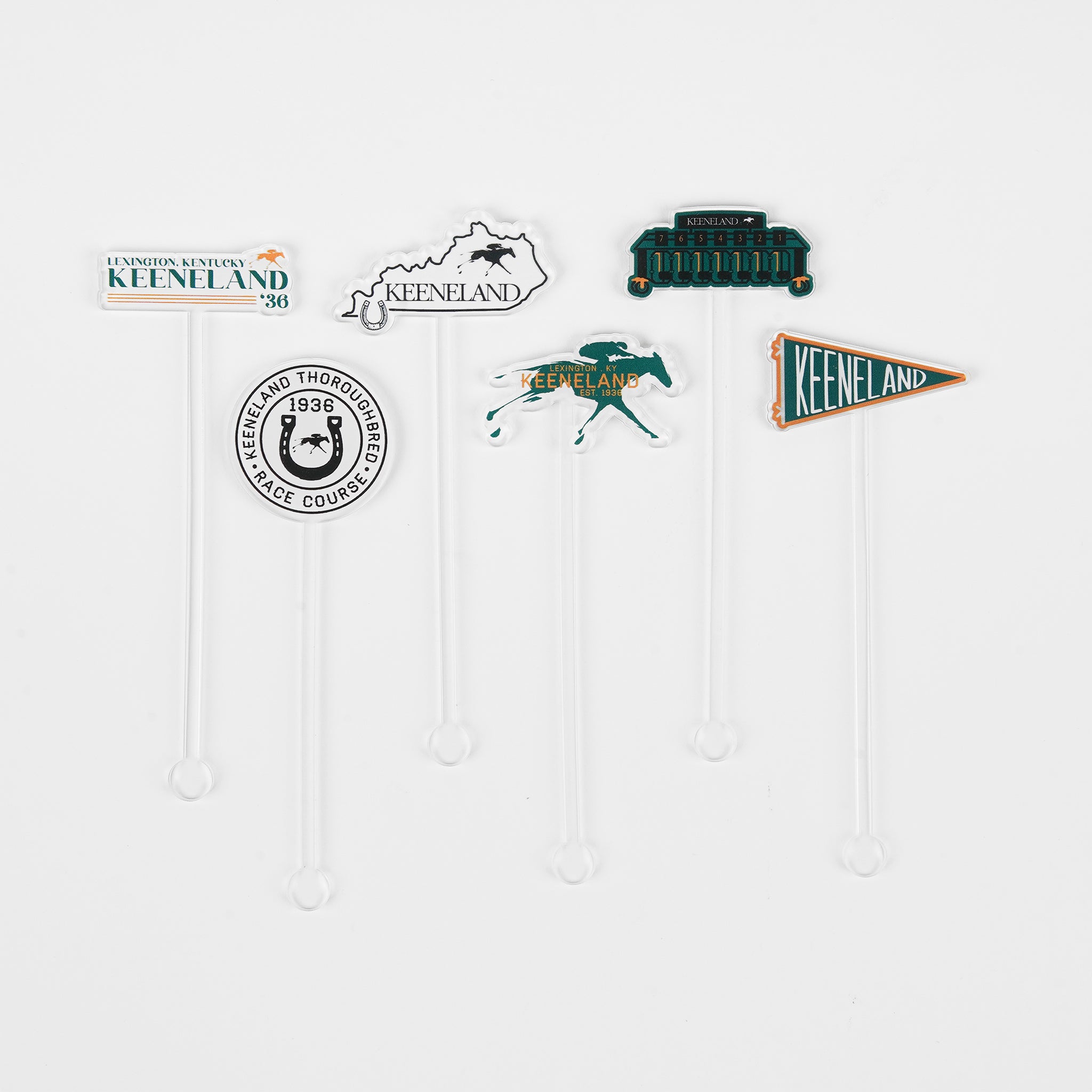 Keeneland Cocktail Stirrers Set of 6
