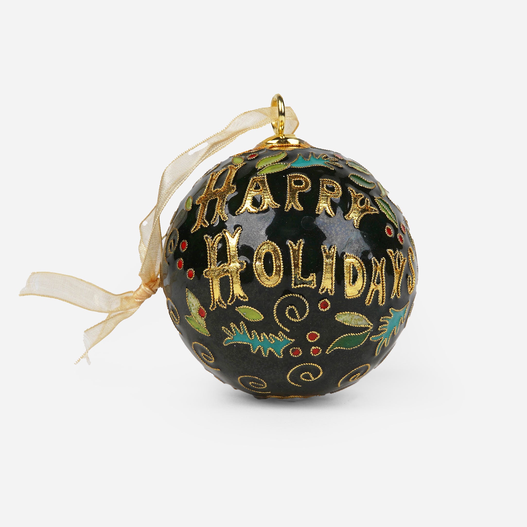 Kitty Keller Keeneland Happy Holidays Ornament