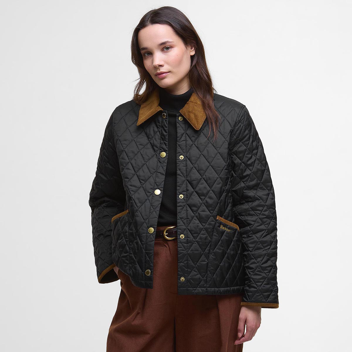 Barbour Keeneland Women&#39;s Icons Cropped Quilted Liddesdale Jacket