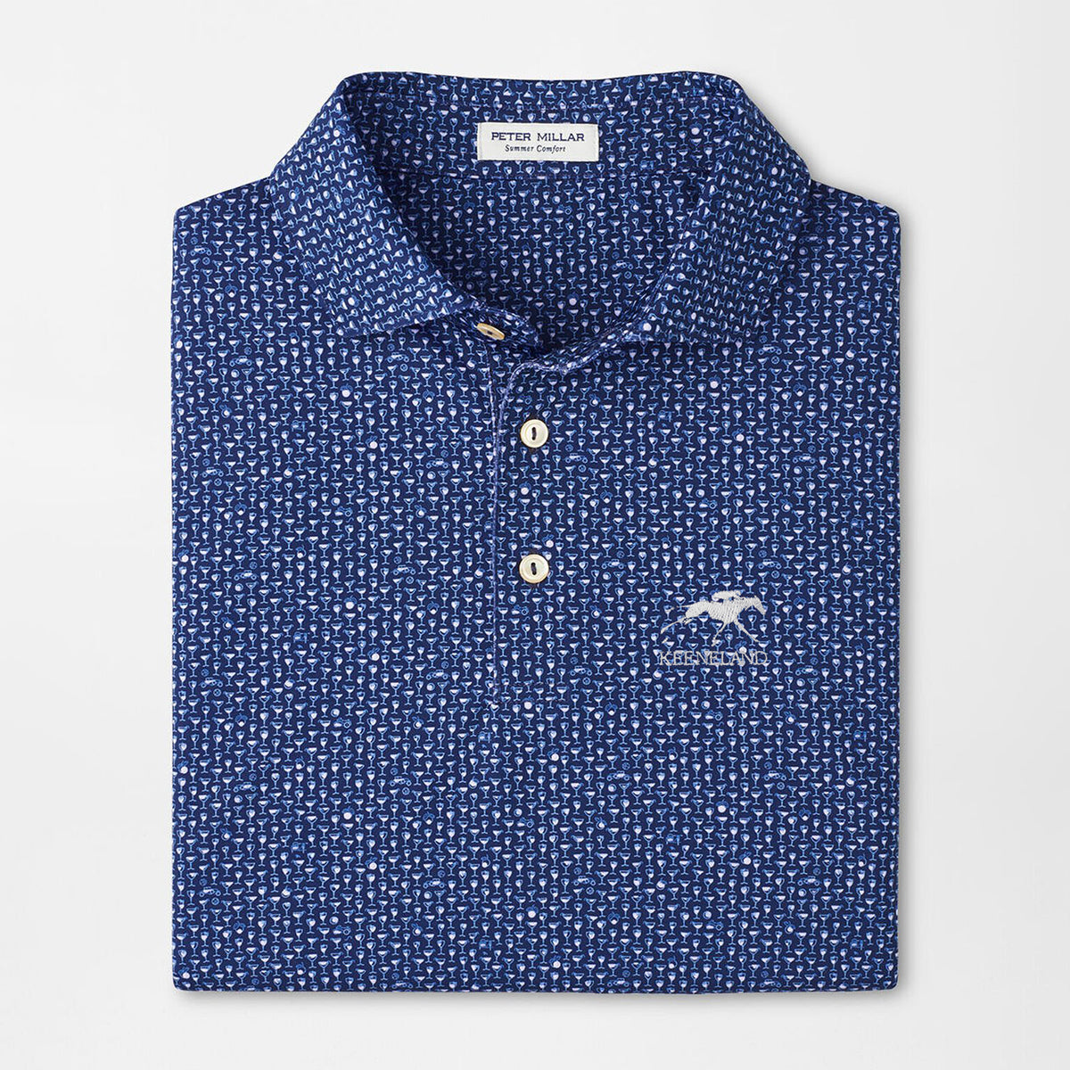 Peter Millar Keeneland Men&#39;s Sidecar Performance Polo