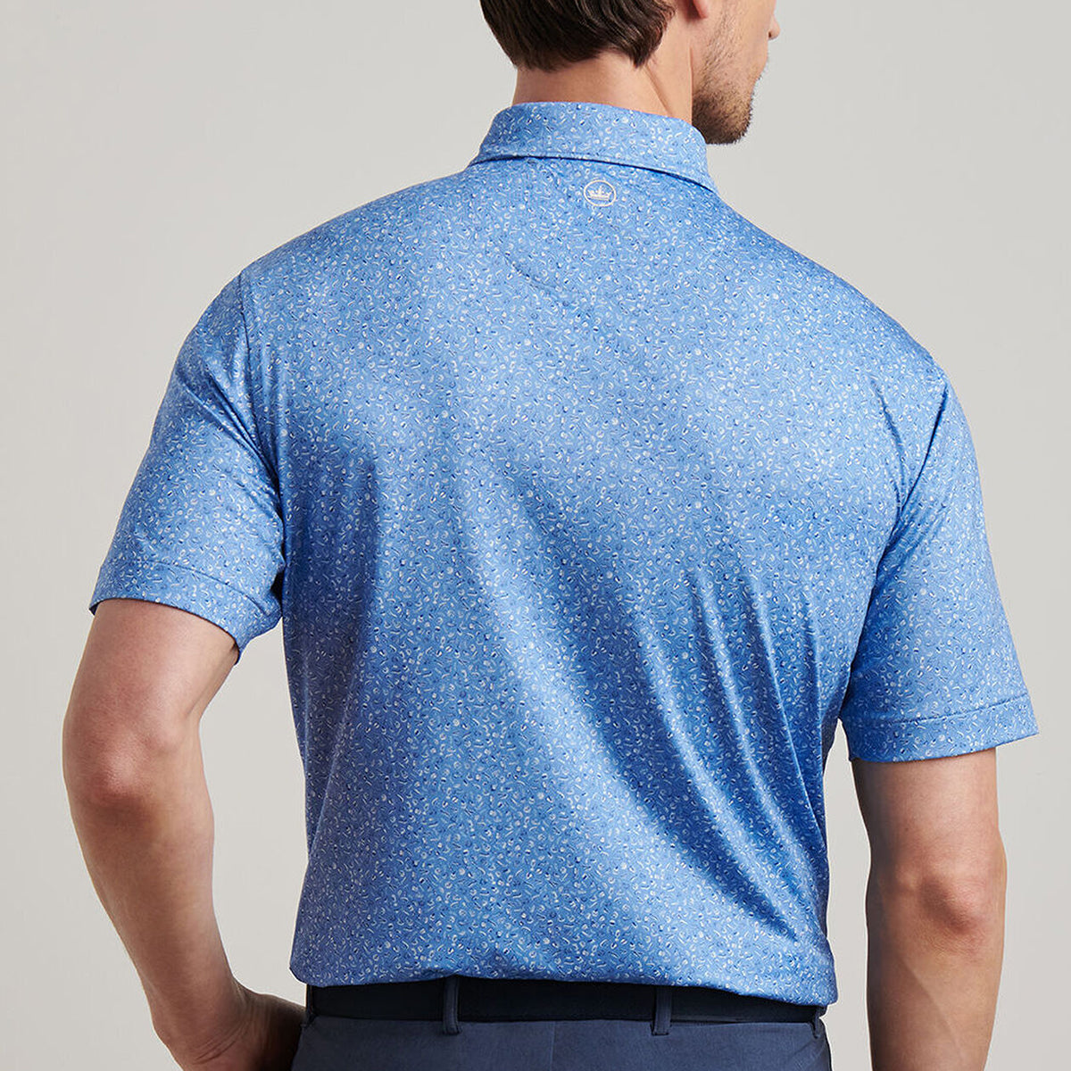 Peter Millar Keeneland Men&#39;s Champagne &amp; Caviar Polo