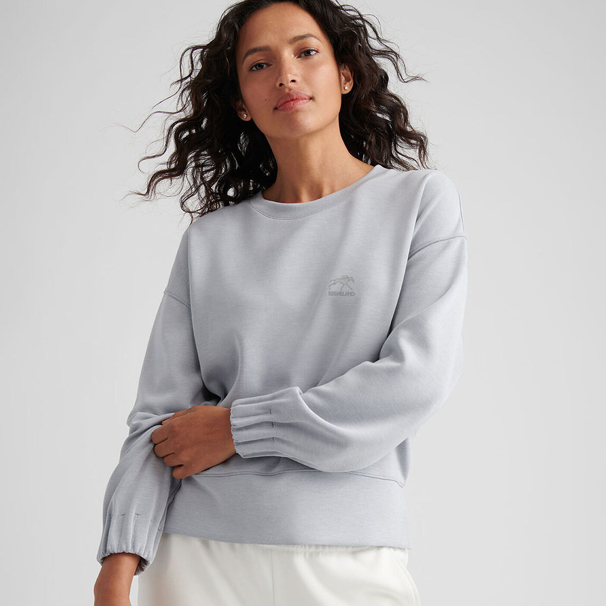 Peter Millar Keeneland Women&#39;s Flora Knit Melange Crewneck
