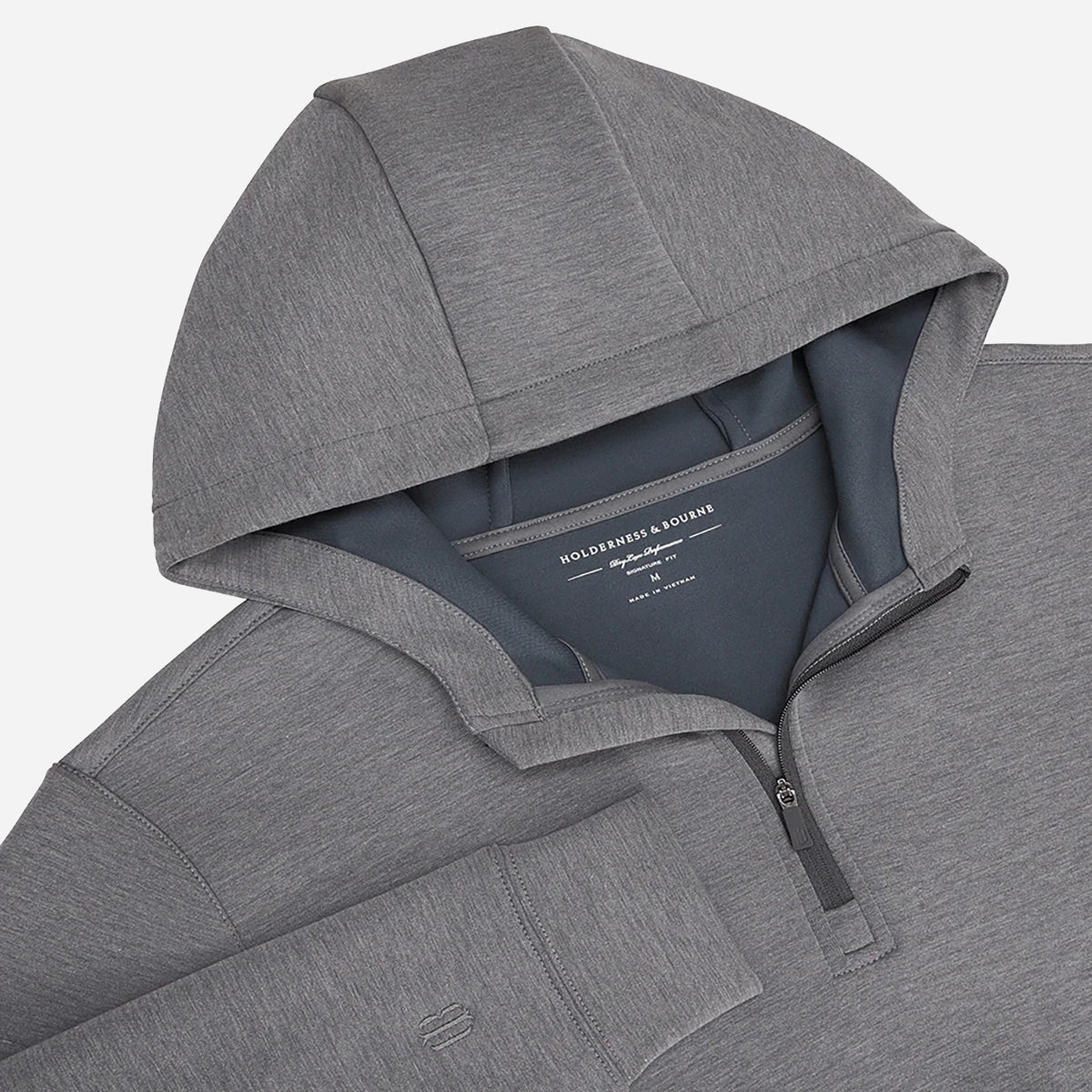 Holderness &amp; Bourne Keeneland Men&#39;s Tilly Hooded 1/4 Zip