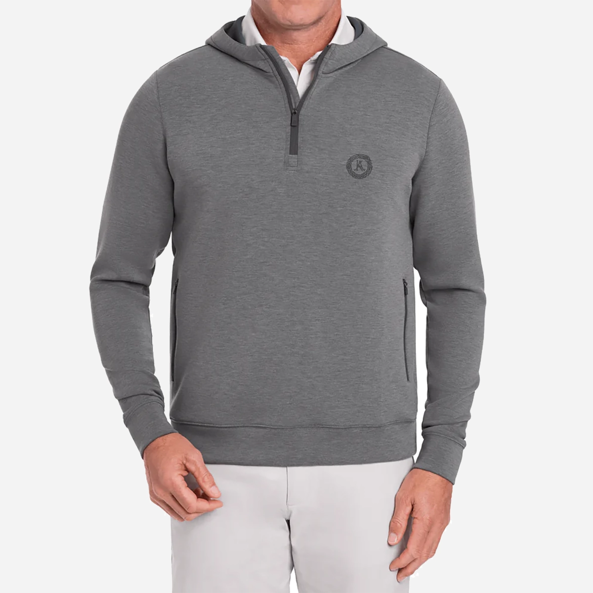 Holderness &amp; Bourne Keeneland Men&#39;s Tilly Hooded 1/4 Zip