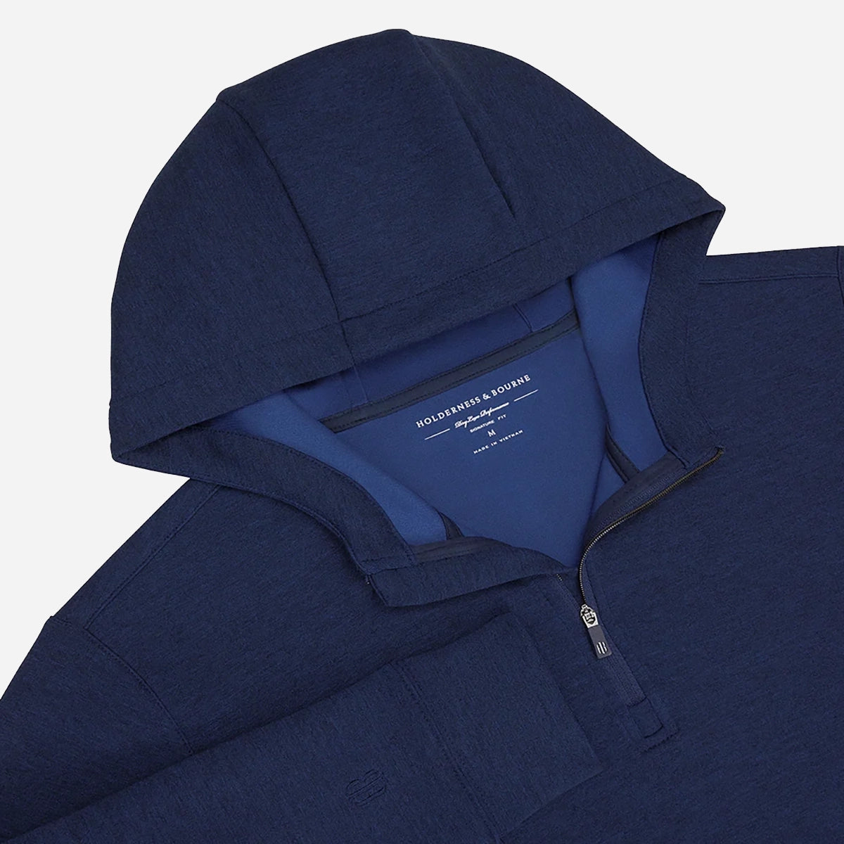 Holderness &amp; Bourne Keeneland Men&#39;s Tilly Hooded 1/4 Zip