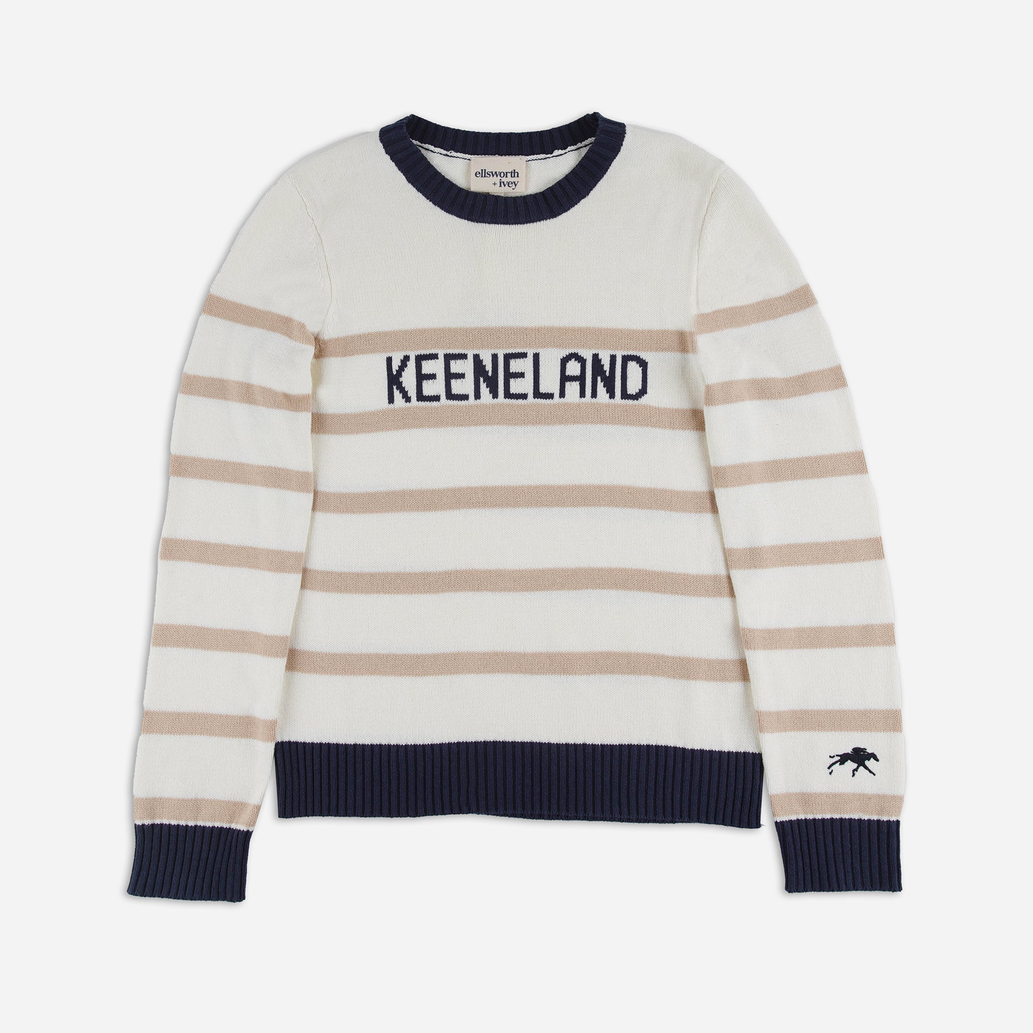 Ellsworth &amp; Ivey Keeneland Women&#39;s Lucy Striped Classic Sweater